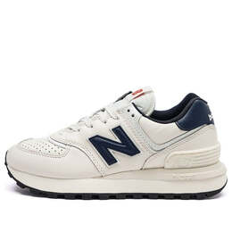 New Balance: Белые кроссовки  574