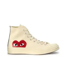 Comme Des Garçons Play: Бежевые кроссовки 