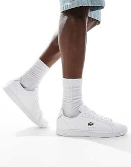 Lacoste: Белые кроссовки 
