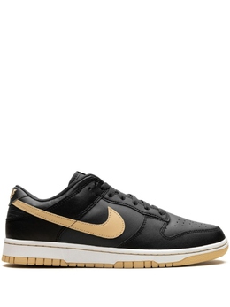 Nike: Чёрные кроссовки  Dunk Low Retro