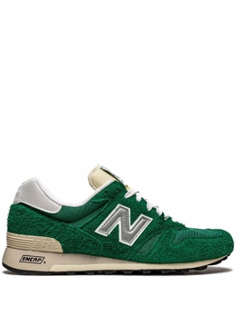 New Balance: Зелёные кроссовки  1300