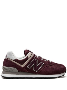 New Balance: Тёмные кроссовки  574