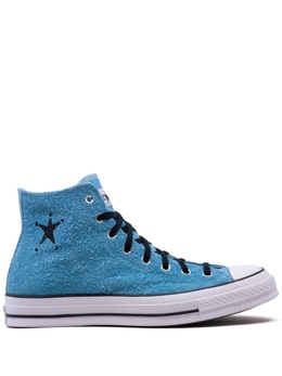 Converse: Голубые кеды  Chuck 70