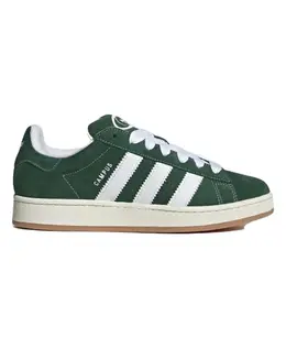 Adidas: Зелёные кроссовки  Campus