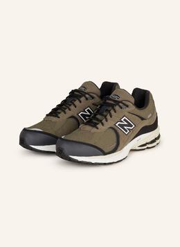 New Balance: Кроссовки цвета хаки 