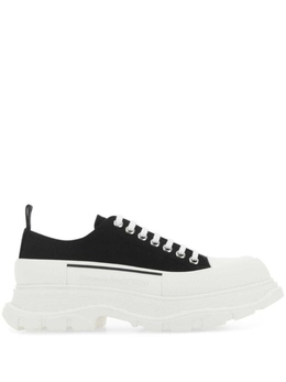 Alexander McQueen: Чёрные кеды  Tread Slick