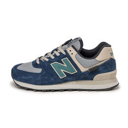 New Balance: Синие кроссовки 