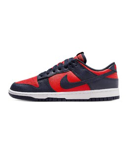 Nike: Красные кроссовки  Dunk Low