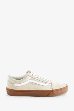 Vans: Бежевые кроссовки  Old Skool