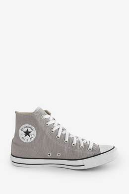 Converse: Серые кроссовки  Chuck Taylor