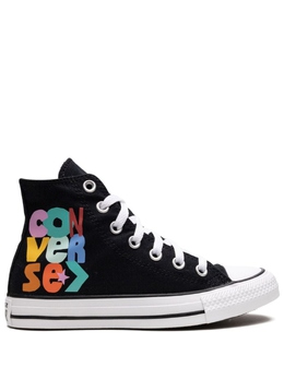 Converse: Чёрные кеды  Chuck Taylor All Star