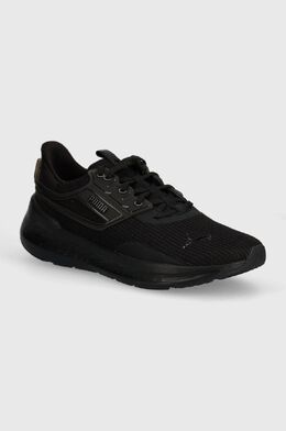 PUMA: Чёрные кроссовки 
