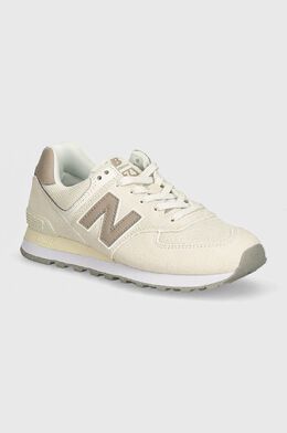 New Balance: Бежевые кроссовки  574