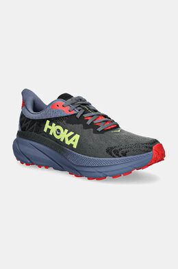 HOKA: Серые кроссовки 