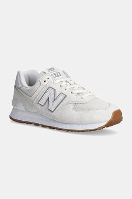 New Balance: Белые кроссовки  574