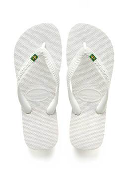 Havaianas: Белые шлёпанцы 