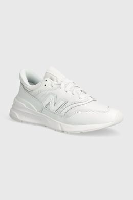 New Balance: Белые кроссовки 