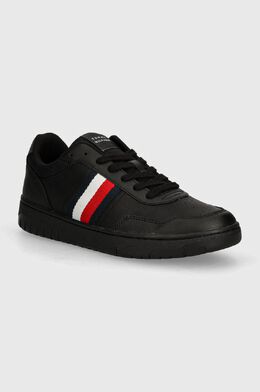 Tommy Hilfiger: Чёрные кроссовки  TH