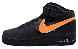 Nike: Чёрные кроссовки  Air Force 1