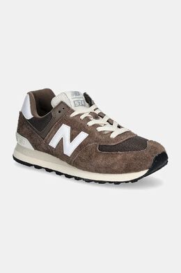 New Balance: Коричневые кроссовки  574