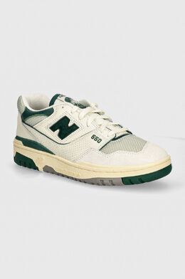 New Balance: Бежевые кроссовки  550