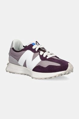 New Balance: Фиолетовые кроссовки  327