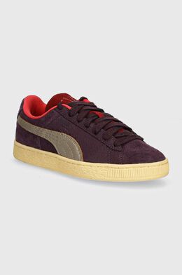 PUMA: Фиолетовые кроссовки  Suede