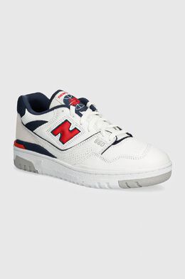 New Balance: Белые кроссовки  550