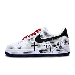 Nike: Чёрные кроссовки  Air Force 1