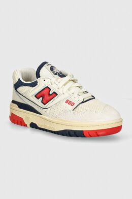 New Balance: Бежевые кроссовки  550