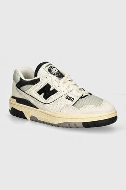 New Balance: Серые кроссовки  550