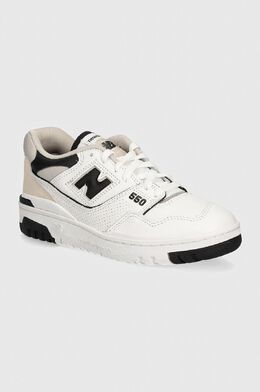 New Balance: Белые кроссовки  550