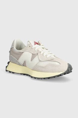 New Balance: Серые кроссовки  327