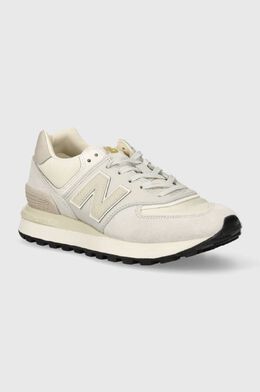 New Balance: Серые кроссовки  574