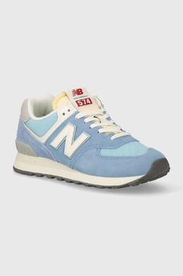 New Balance: Синие кроссовки  574