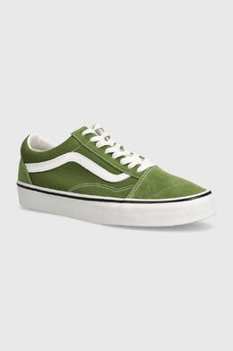 Vans: Зелёные кроссовки  Old Skool