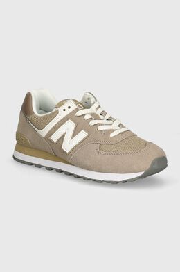 New Balance: Серые кроссовки  574