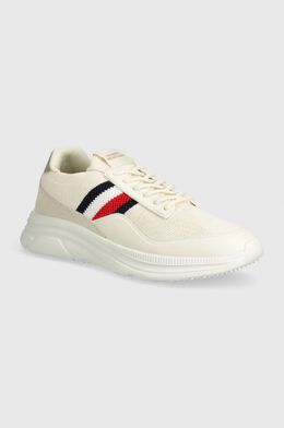 Tommy Hilfiger: Бежевые кроссовки  Runner