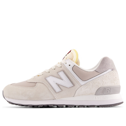 New Balance: Белые кроссовки  574