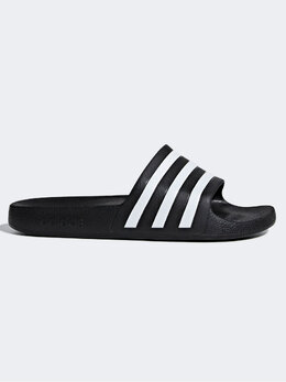 Adidas: Чёрные шлёпанцы  Adilette Aqua