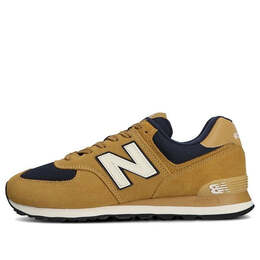 New Balance: Жёлтые кроссовки  574