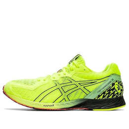 Asics: Жёлтые кроссовки 