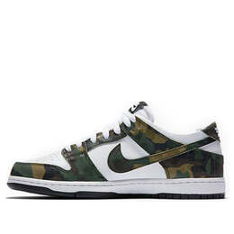 Nike: Зелёные кроссовки  SB Dunk Low Pro