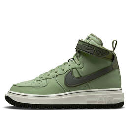 Nike: Зелёные кроссовки  Air Force 1