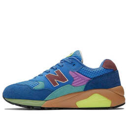 New Balance: Синие кроссовки 