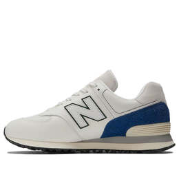 New Balance: Белые кроссовки  574