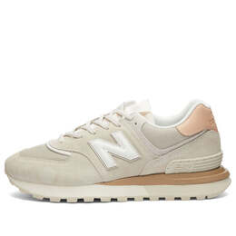 New Balance: Белые кроссовки  574