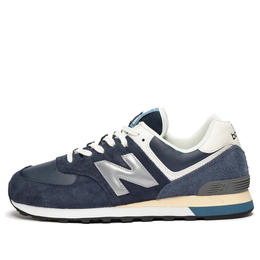 New Balance: Синие кроссовки  574