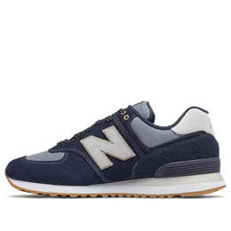 New Balance: Синие кроссовки  574