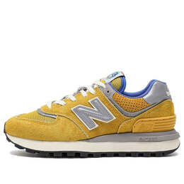 New Balance: Жёлтые кроссовки  574